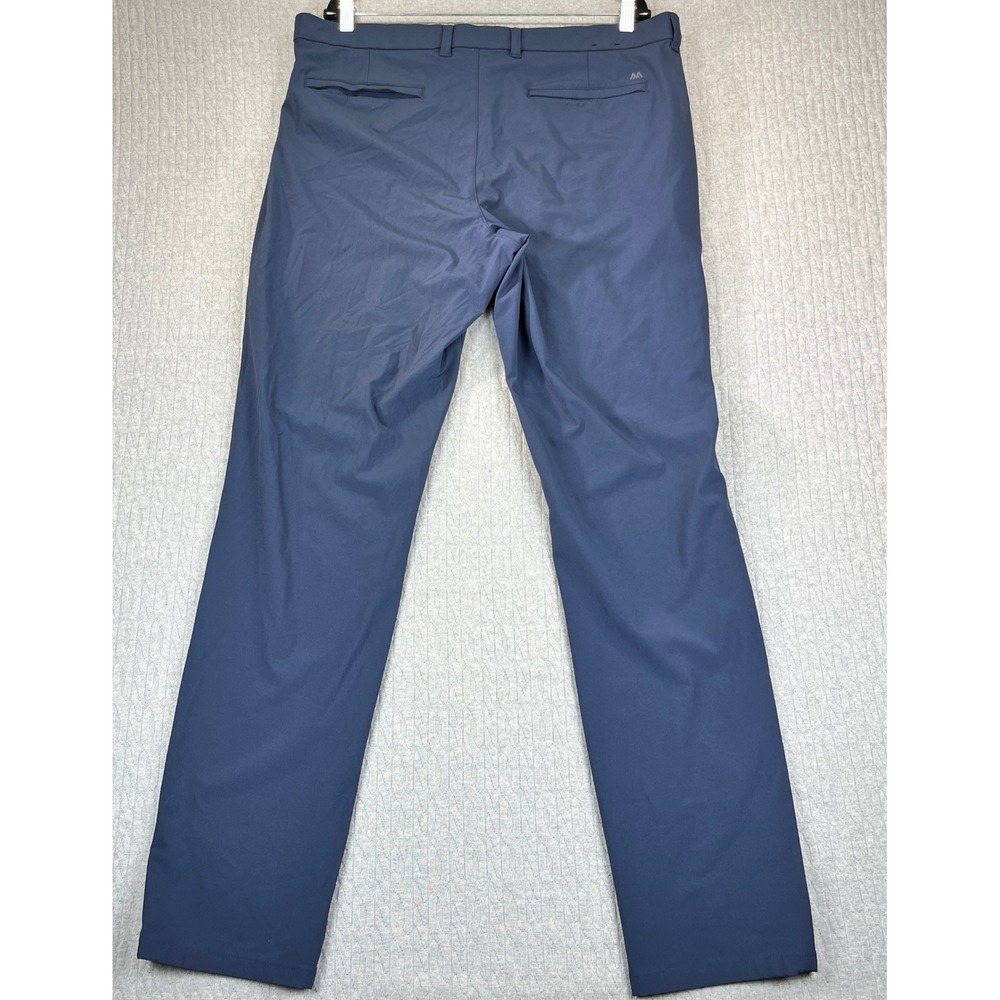 Mizzen+Main Helmsman Slim Fit Performance Golf Dress Pants Men 38W 34L Navy Blue - Picture 3 of 11